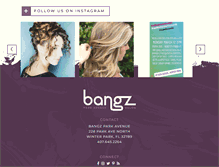 Tablet Screenshot of bangzparkavenue.com